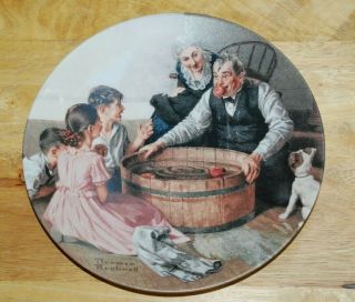 Norman Rockwell Plate " Halloween Frolic " 14579b/ Limited Collector 