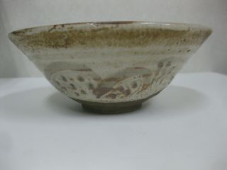 Y0056 Japanese Chawan Sino - Ware Tea Ceremony Bowl Pottery Japan Antique