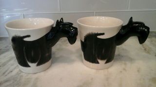 Pair Scottish Terrier Scottie Coffee Mugs