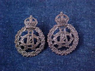 Orig Ww2 Officers Collar Badges Cadc Canadian Army Dental Corps