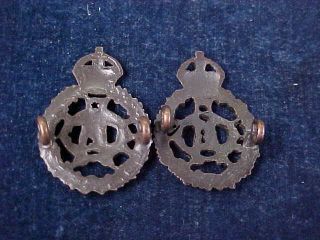Orig WW2 Officers Collar Badges CADC Canadian Army Dental Corps 2