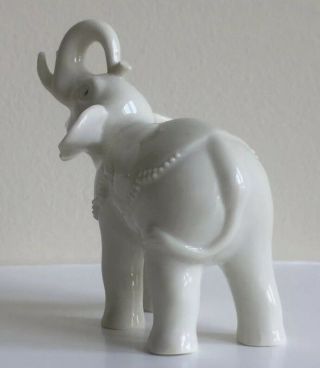 Lenox White Porcelain Elephant With Gold Accent Small 3,  5” H 3