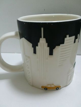 Starbucks Mug Cup 2012 16 oz Collector Series Seattle Skyline York 3D Set 2