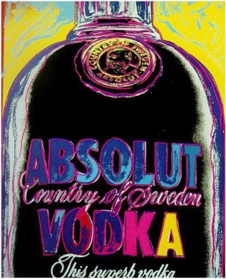 Absolut Vodka Andy Warhol Poster Print 29,  7 X 42 Cm Pop Art