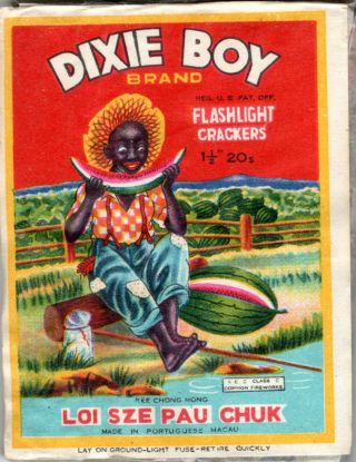 Dixie Boy Firecracker Label C3,  20 