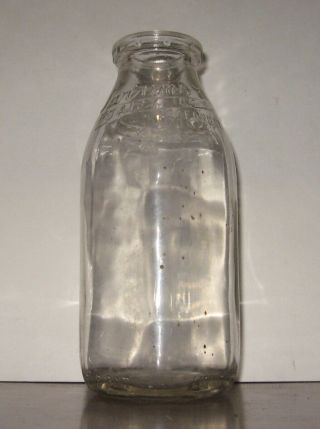 Vintage Seaford Del.  Larrimore Dairy Milk Bottle Embossed Pint