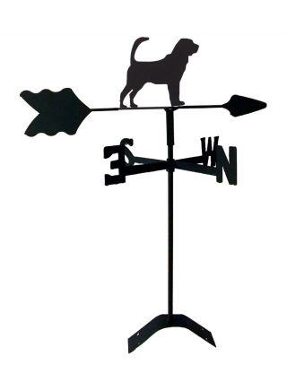 Bloodhound Roof Weathervane Black Wrought Iron Look Made In Usa Tls1063rm