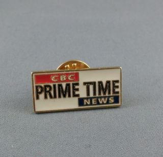 Cbc (canadian Broadcasting Company) - Prime Time News Pin - Promo Piece