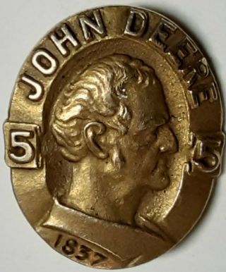 10k Gold John Deere 5 Year Service Pin Pec Tractor Engine Farm Medal