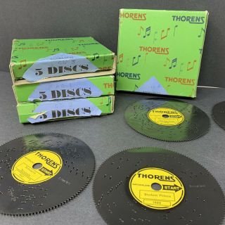 20 Thorens Swiss Ad30 Music Box Discs Classical Songs W Boxes Cl123 Aa1