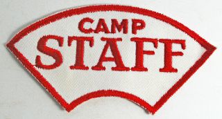 Vintage Boy Scout Camp Staff Patch