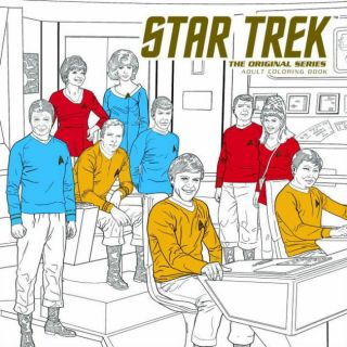 Star Trek The Series Adult Coloring Book Kirk Enterprise Tos
