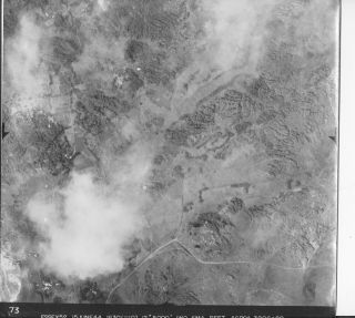 Us Navy Wwii June 15 1944 Iwo Jima Aerial Recon 9x9 Photo 73 Inland