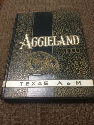1955 Aggieland Tamc Texas A&m Aggie Yearbook Coach Bear Bryant & Hiesman Winner