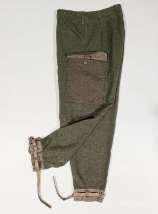 Unissued 1944 Swedish Wool Army Pants With Cargo Pockets (31w/28i)
