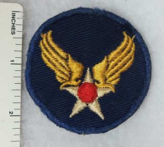 Smaller Sized Ww2 Vintage Us Army Air Force Patch In Twill & Worn