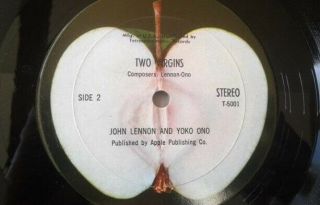 John Lennon and Yoko Ono - Two Virgins LP Tetragrammaton T - 5001 1968 VG,  Beatles 3