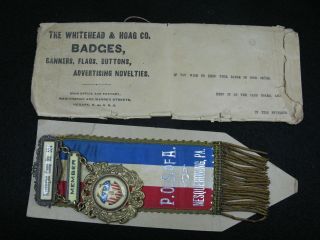 Patriotic Order Sons Of America P.  O.  S.  Of A Medal Camp No.  524 Nesquehoning,  Pa