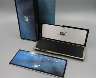 Montblanc Vintage Empty Box Case For Three Pen Complete With Service Guide