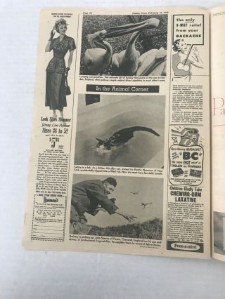 Sunday York’s Newspaper February 1949 JANE POWELL,  TRUMAN’s Inauguration 3