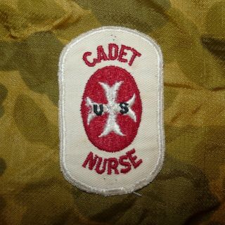 Ww2 United States Cadet Nurse Corps Embroidered White Sleeve Patch