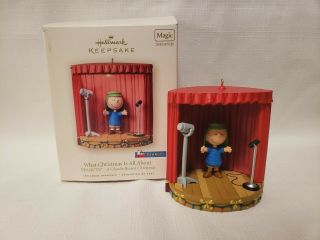 Hallmark 2007 Peanuts Linus What Christmas Is All About Magic Ornament