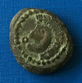 Ancient Celtic Gallia Gauls Bronze Coin 1st Century Bc - P570