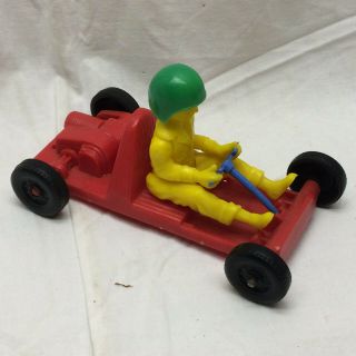 Vintage Toy Plastic Race Car By Processed Plastic Co.  Aurora Ill