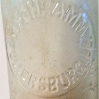 Hutchinson Stoppered Blob Top Bottle - H.  Schramm - Fullersburg,  Ill 10