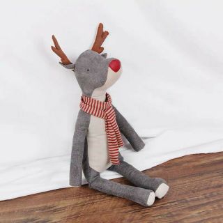 Maileg Official Christmas Deer Suede Made Plush Toys Xmas Deer Gift No Logo Tag