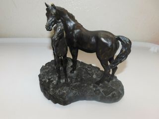 Lanford Monroe Horse Sculpture Remington Style Bronze – The Young Stallion