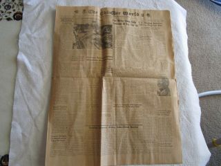 1950 The Chinese World Newspaper San Francisco In English And Chinese