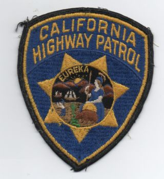 Old Obsolete California Highway Patrol Patch With California Seal