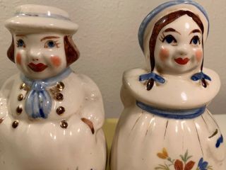 Large Vintage Shawnee Boy And Girl Salt And Pepper Shakers