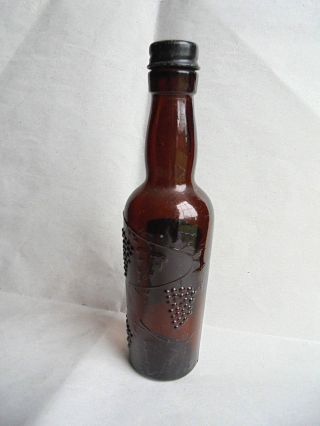Vintage Silverton Ohio Grandpa Meier ' s Apple Wine Empty Miniature Sample Bottle 3