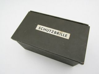 GERMAN WW2 ?? Wehrmacht Goggles Case Box VINTAGE SCHUTZBRILLE Luftwaffe Aviator 3