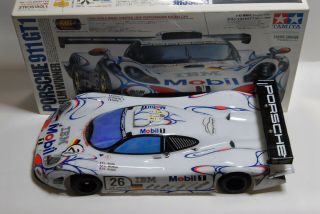 Vintage Tamiya 1/10 Porsche 911 Gt1 1998 Le Mans Winner 50826