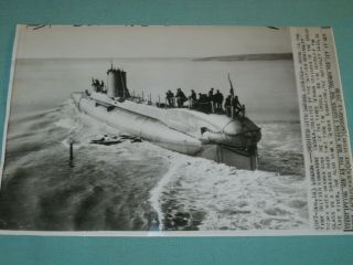 Wwii Press Photo 1939 British Hms Ursula Submarine Sank 3 Cruisers 232