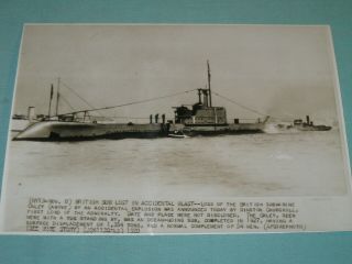 Wwii Press Photo British Royal Navy Hms Oxley Submarine Sunk Lost 226