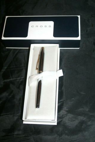 Cross,  Made In Usa,  Gold Nibbed Slim Fountain Pen,  Box,  Guarantee,  Immaculate