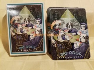 Vintage Standard Deck Playing Cards Big Dogs Full
