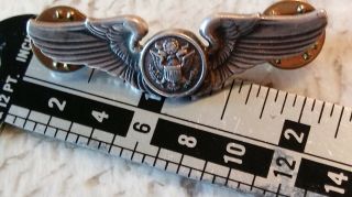 Wwii Us Army Air Corps Sterling Aircrew Wings Breast Badge