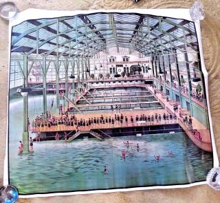 Very Large Poster Sutro Bath Baths San Francisco Ca 1900 Reprint From 1977