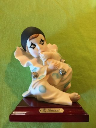 Collectible G.  Armani Clown " Pierrot Sucking Toe " 0749p.  6” Tall,  Signed
