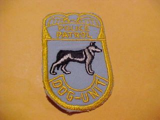 Sioux City Iowa K - 9 Police Patch Shoulder Size First Type 3 1/4 X 2