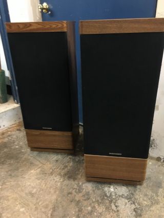 Two 1980 Vintage Floor Marantz Speakers Model Sp 2050