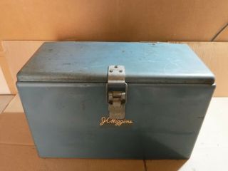 Vintage Metal Jc Higgins Campers Ice Box/cooler/double Latches & Handles