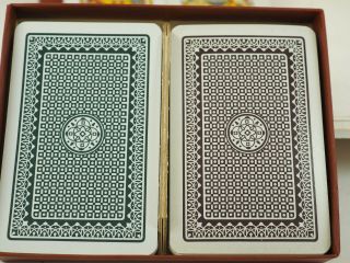 Vintage KEM double box Playing cards green black atom mystic card design 2