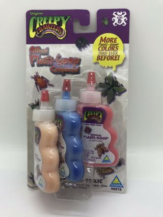 2001 Plasti - Goop Thingmaker Creepy Crawlers 3 Different Colors Rare