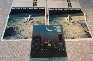 Vintage Chicago Tribune July 1969 Apollo 11 Moon Landing Guide With 2 Souvenirs